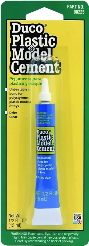 0.5 Oz. Clear Plastic And Model Cement For Various Materials