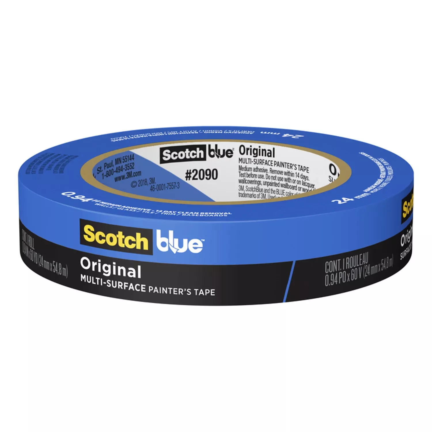 0.94 In. W X 60 Yd L Blue Medium Strength Original Painter's Tape 1 Pk