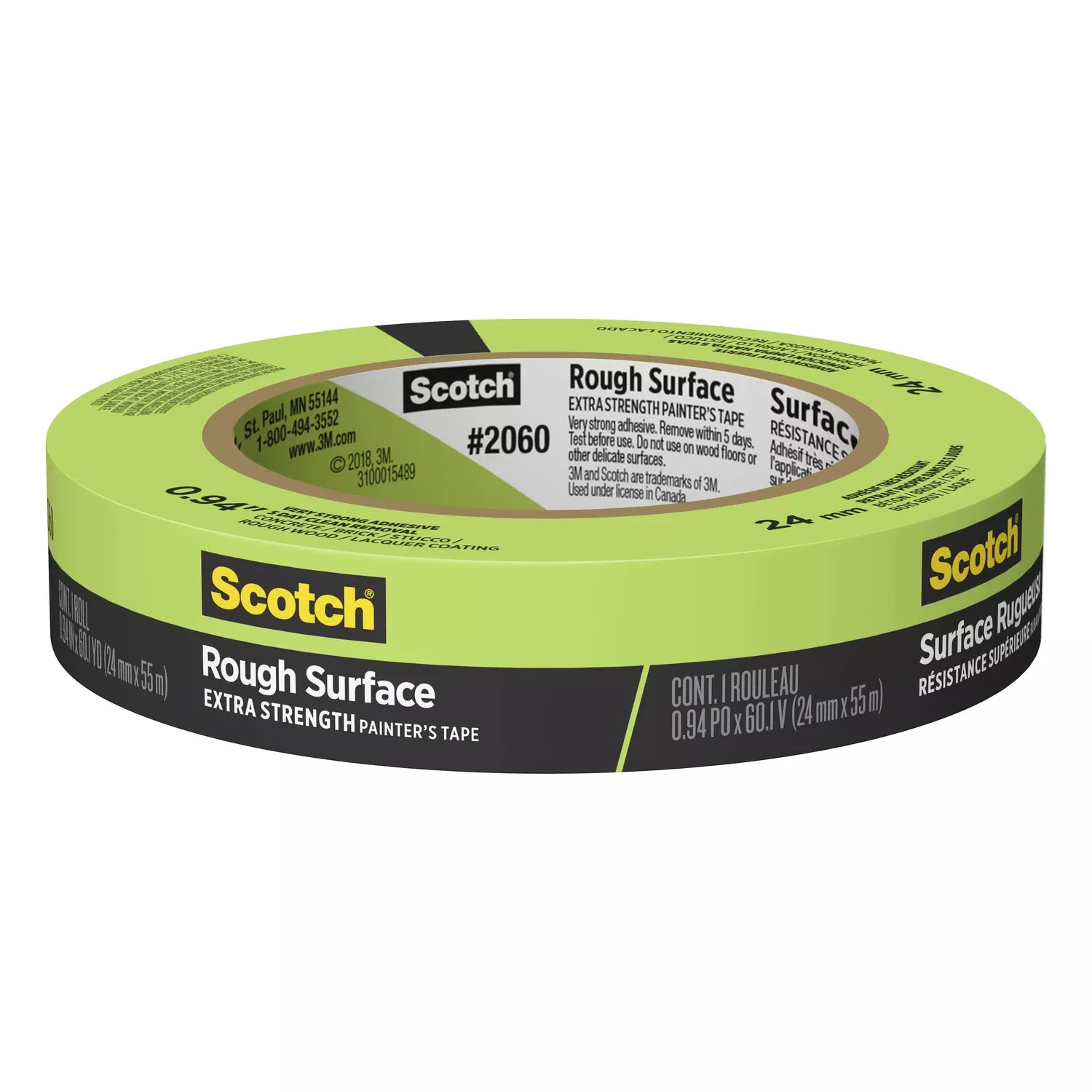 0.94 In. W X 60 Yd L Green Extra Strength Masking Tape 1 Pk