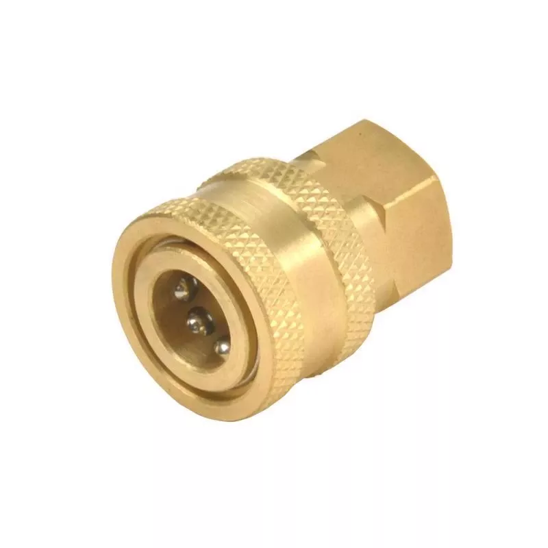 1/4 Inch Female Npt X 1/4 Inch Quick Connect Plug 5500 Psi Brass