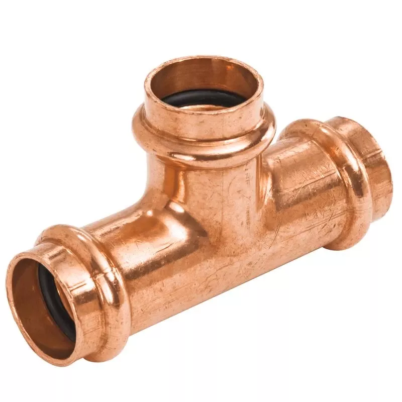 1 In. Press X 1/2 In. Press Wrought Copper Tee Lead-free