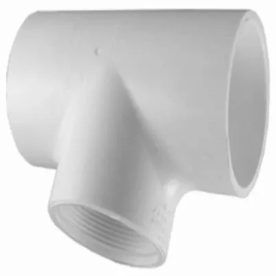 1 In. Solvent Weld X 3/4 In. Fip Schedule 40 Pvc Tee