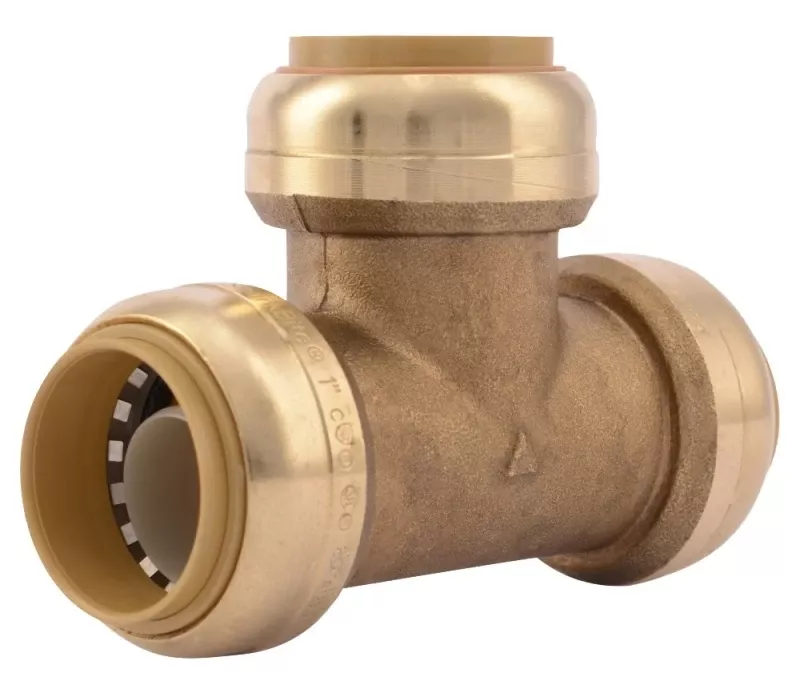 1 In. X 1 In. X 1 In. Brass Push-to-connect Tee Fitting