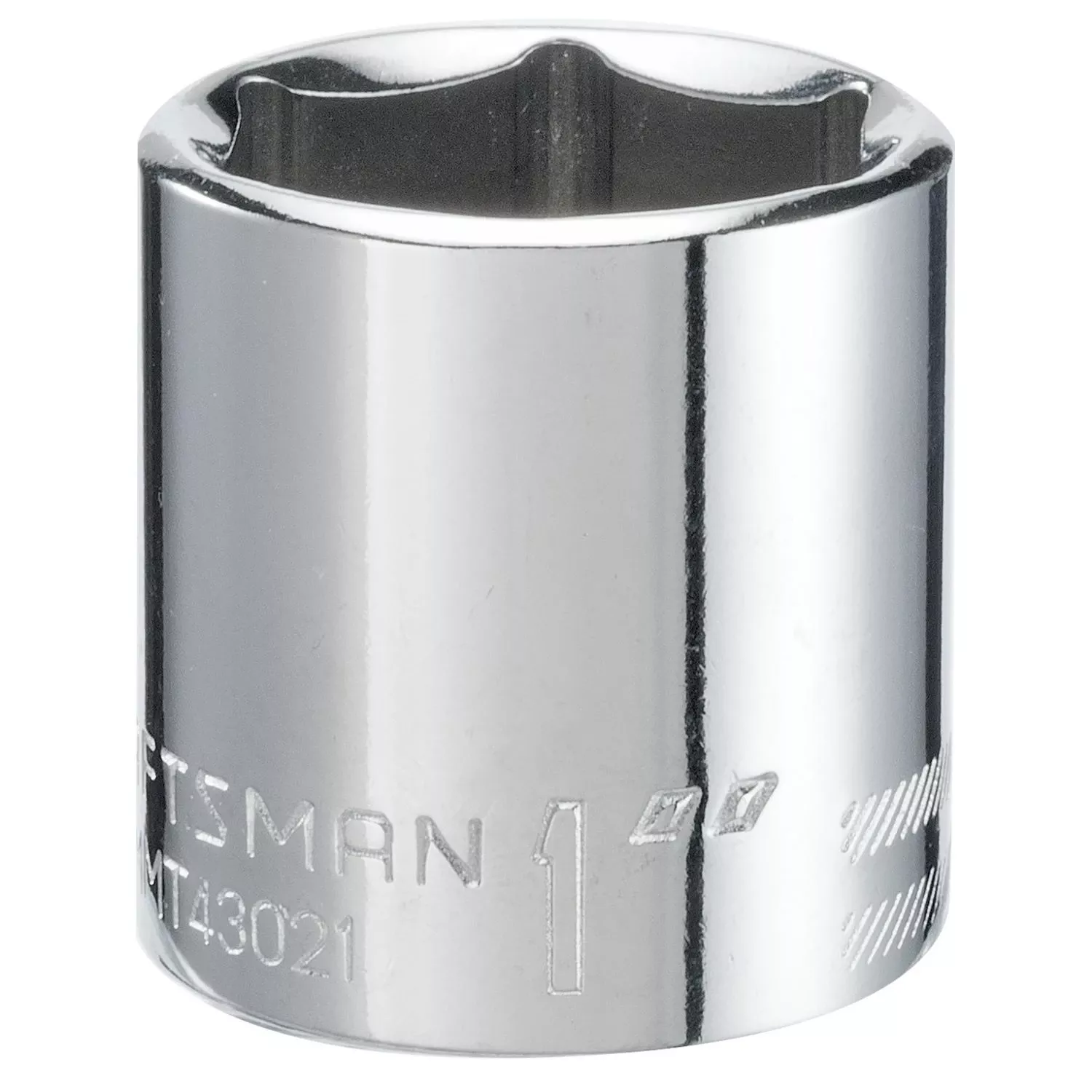 1 In. X 3/8 In. Drive Sae 6 Point Shallow Socket