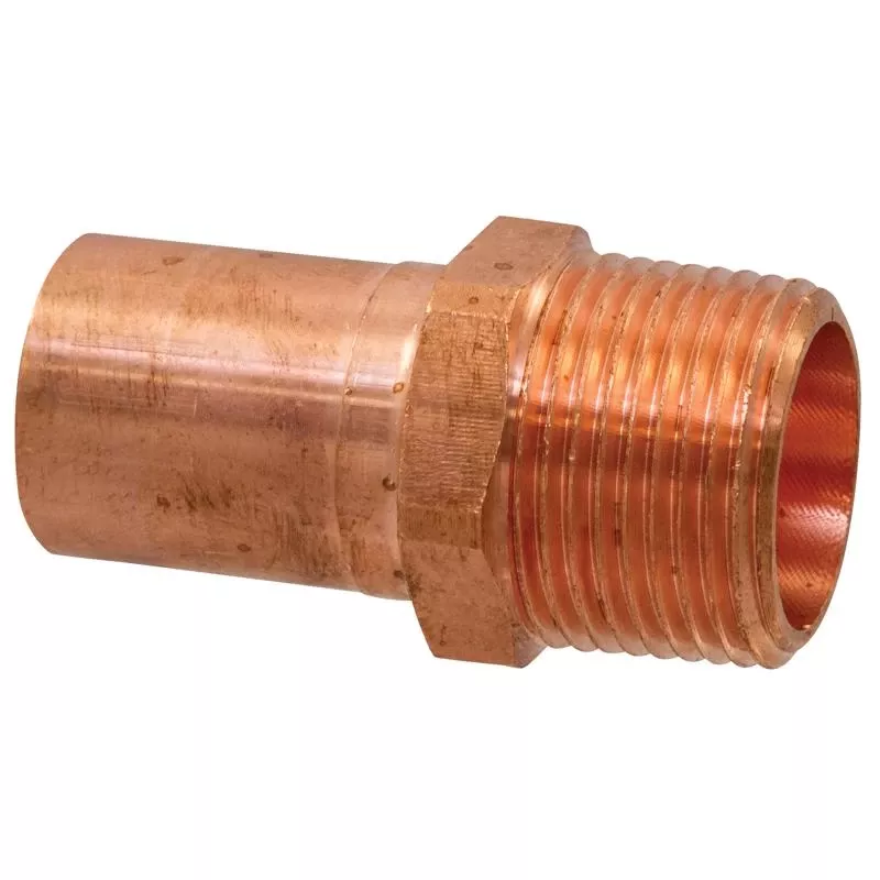 1 Inch Ftg X 1 Inch D Mip Wrought Copper Adapter Coupling