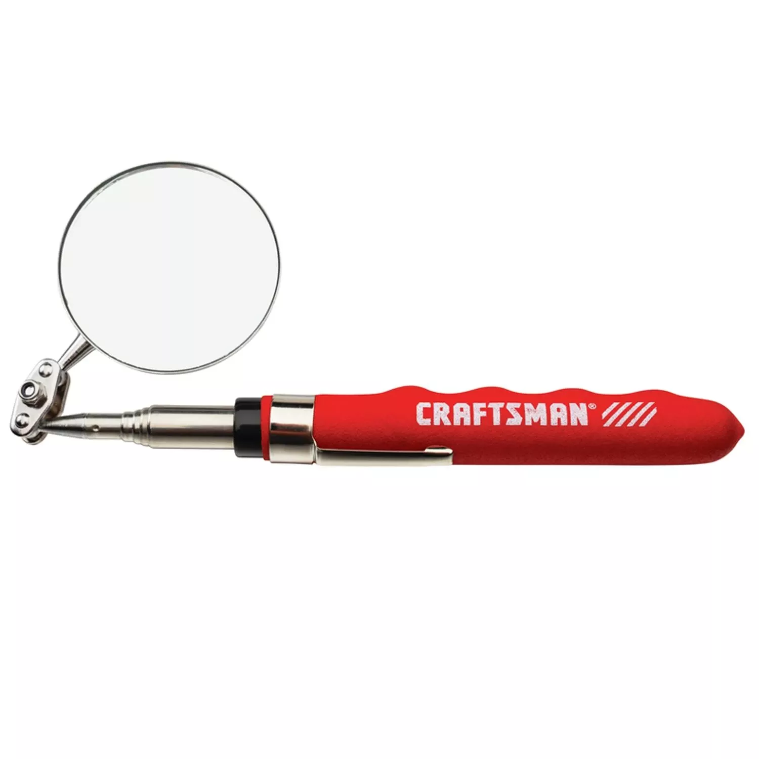 1 Piece 2 Inch Telescopic Inspection Mirror With 27 Inch Range