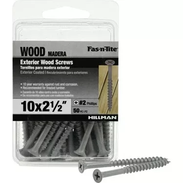 #10 X 2-1/2-in Gray Ceramic Deck Screws (50-count)