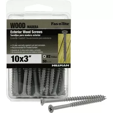 #10 X 3-in Gray Ceramic Deck Screws (50-count)