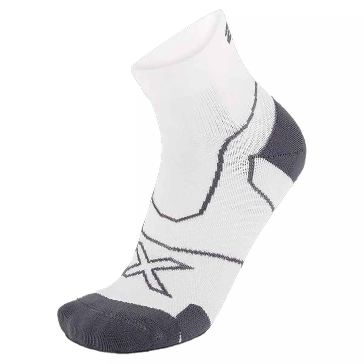 2XUVECTR Cushion 1/4 Crew Run Socks