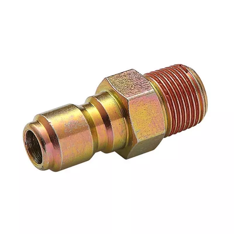 3/8-in Male Npt X 3/8-in Quick Connect Plug 4500 Psi Brass
