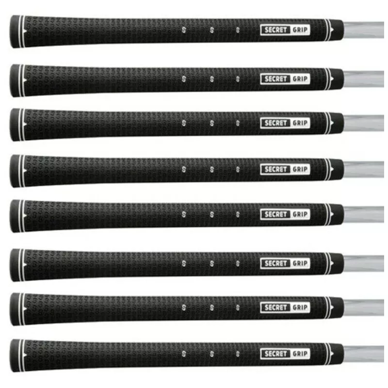 (8) NEW BOCCIERI GOLF SECRET GRIP BLACK COUNTER BALANCE GOLF GRIPS #155619