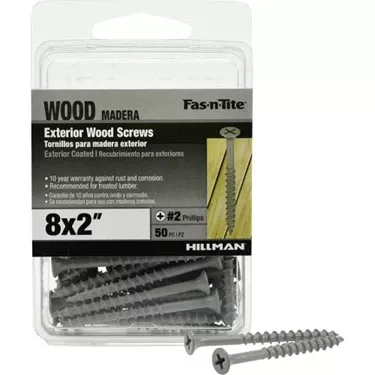 #8 X 2-in Gray Ceramic Deck Screws (50-count)