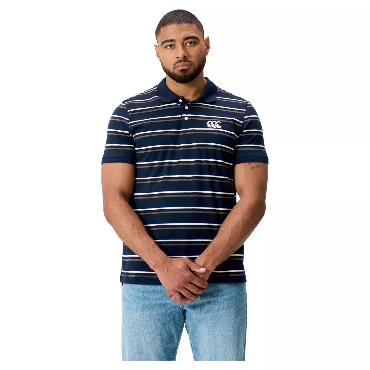 CanterburyMen's Yarn Dye Stripe Polo