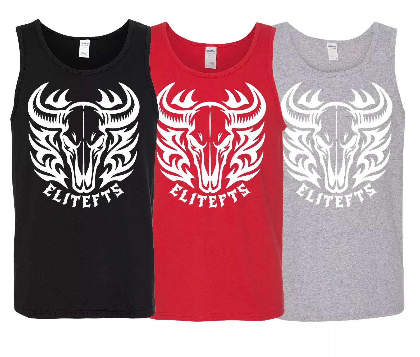 elitefts Bull Skull Tank Top