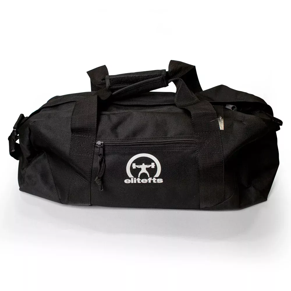 elitefts White CrescentGym Bag