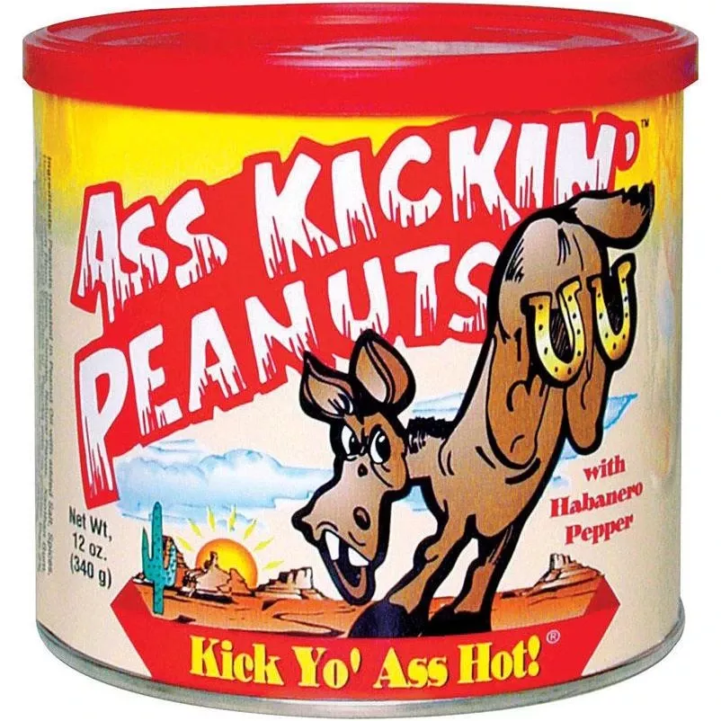 Habanero Pepper Peanuts 12 Oz Canister