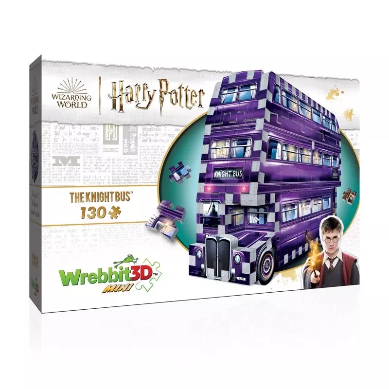 Harry Potter The Knight Bus Mini 3d Jigsaw Puzzle Multicolored 130 Pc