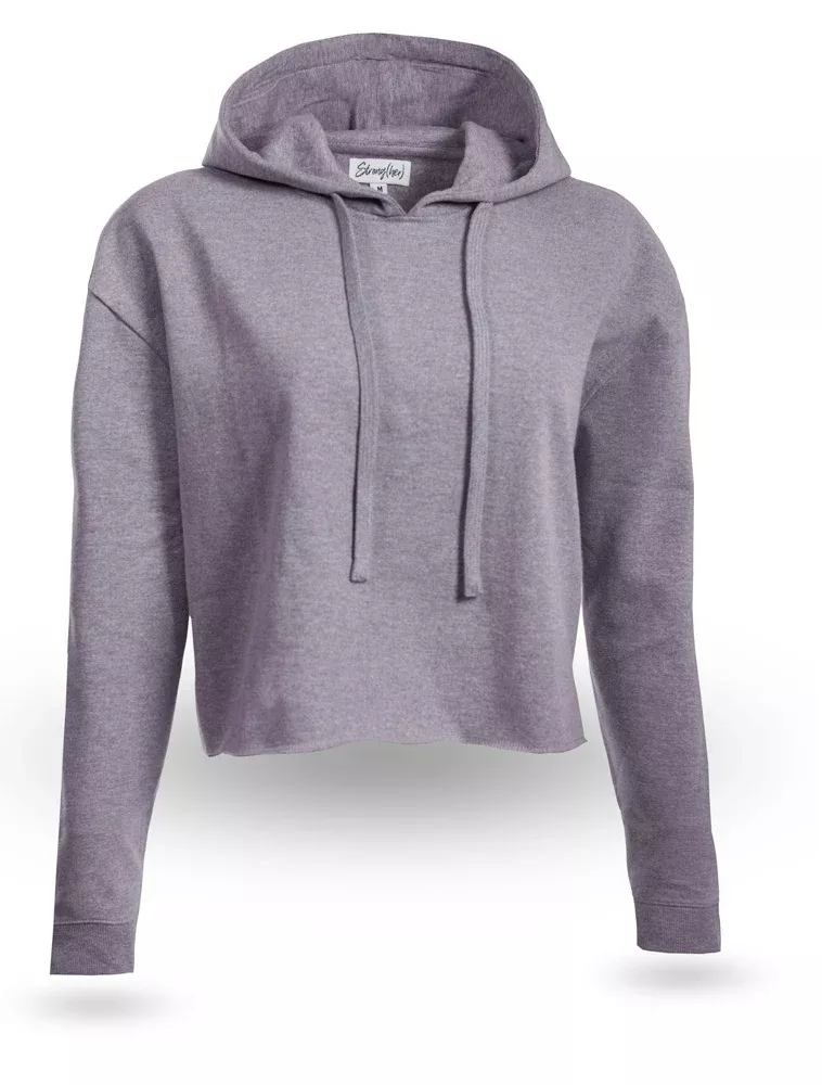(HER) Crop Top Hoodie AMETHYST