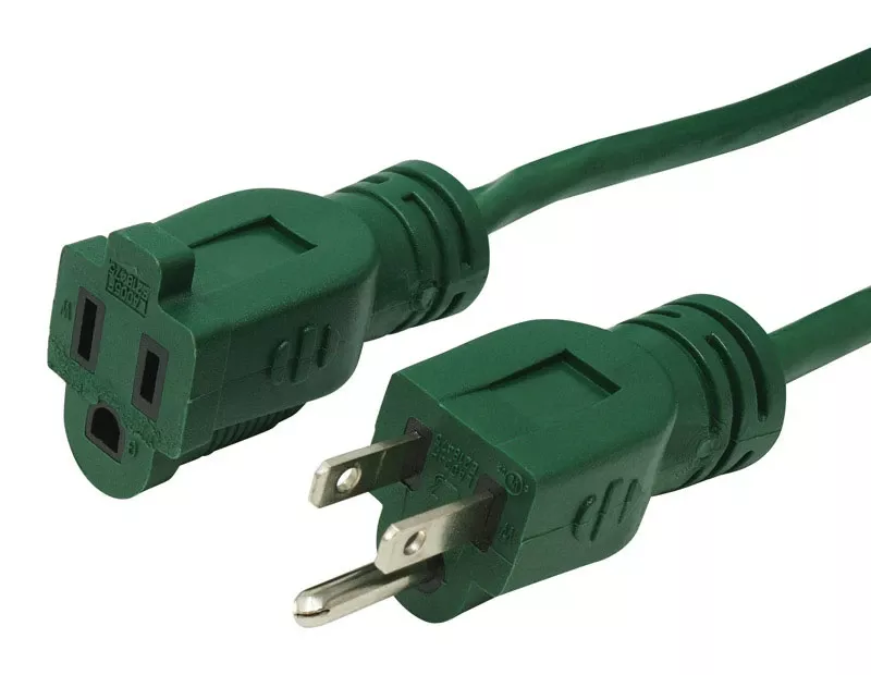 Woods Outdoor 20 Ft Green Extension Cord 16/3 Sjtw Model 160001