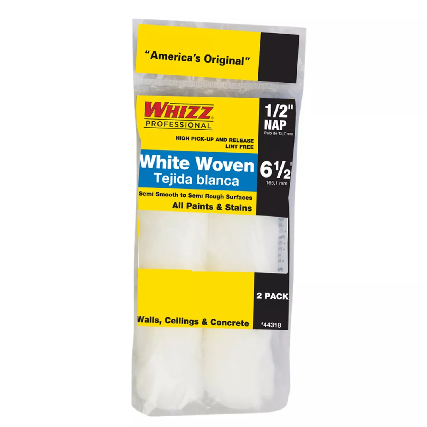 Woven 6.5 In. W X 1/2 In. Mini Paint Roller Cover 2 Pk