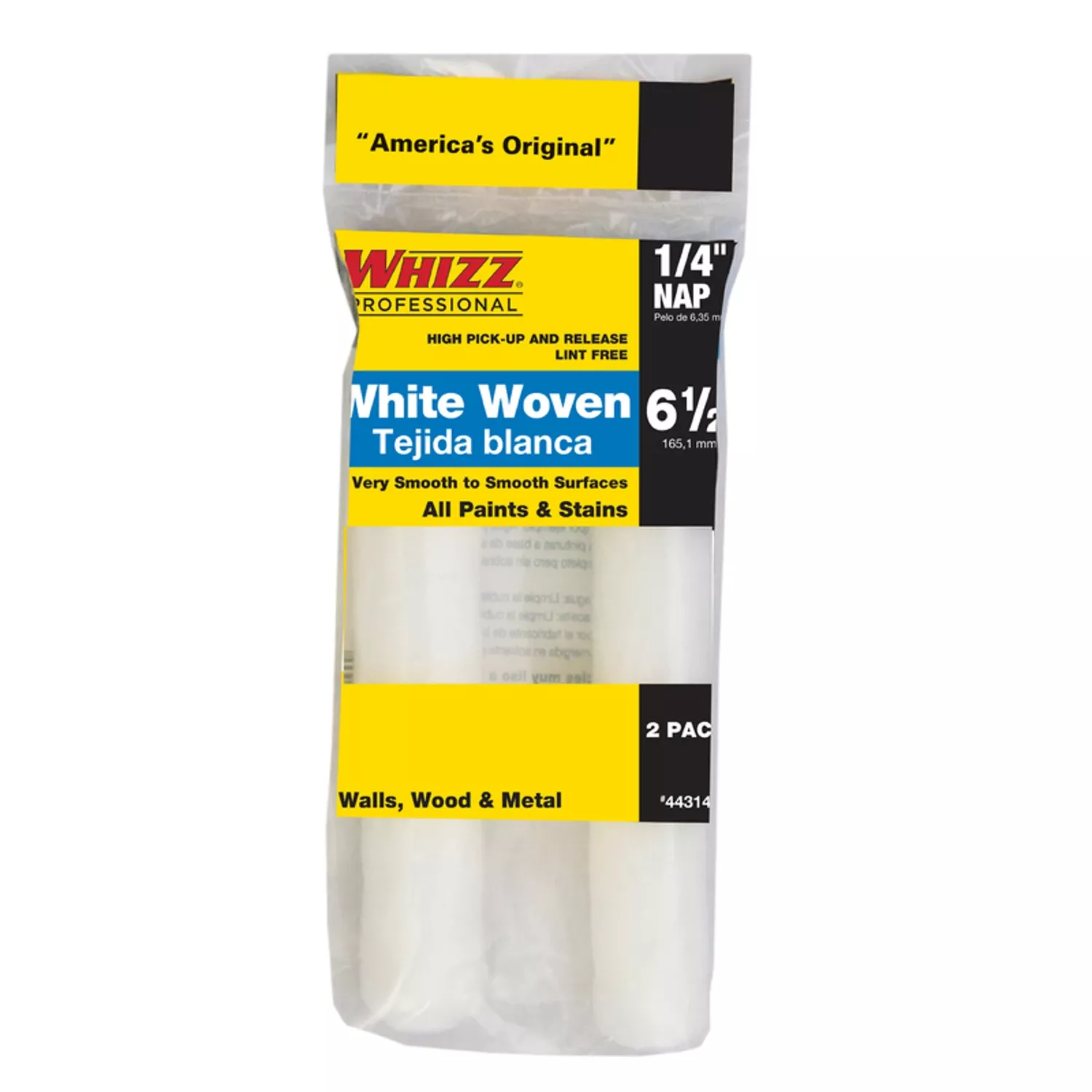 Woven 6.5 In. W X 1/4 In. Mini Paint Roller Cover 2 Pk