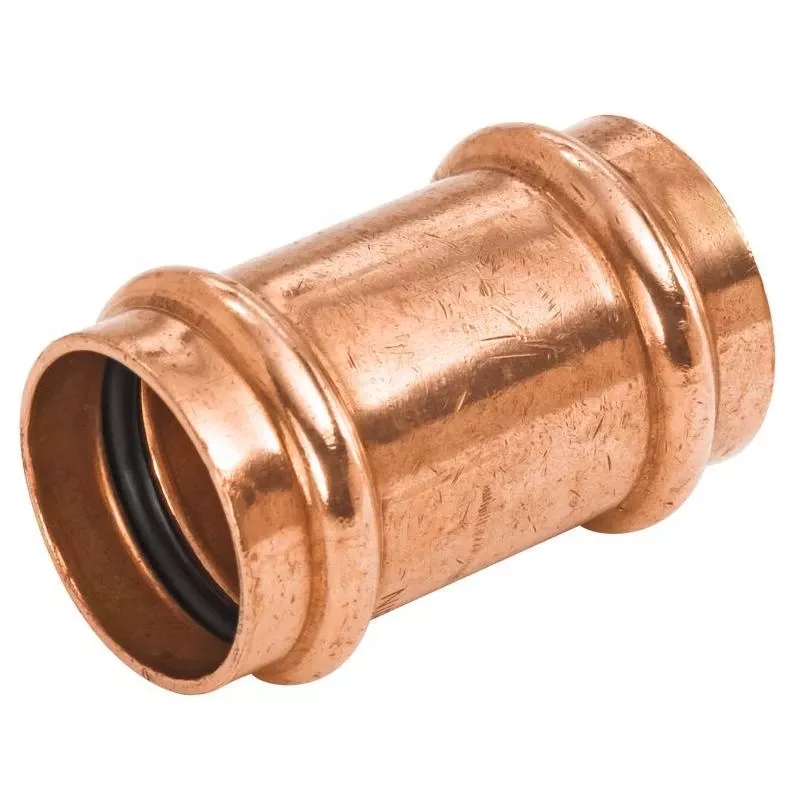 Wrought Copper Press‑fit 1‑1/4" Repair Coupling – Lead‑free, Nsf Certified