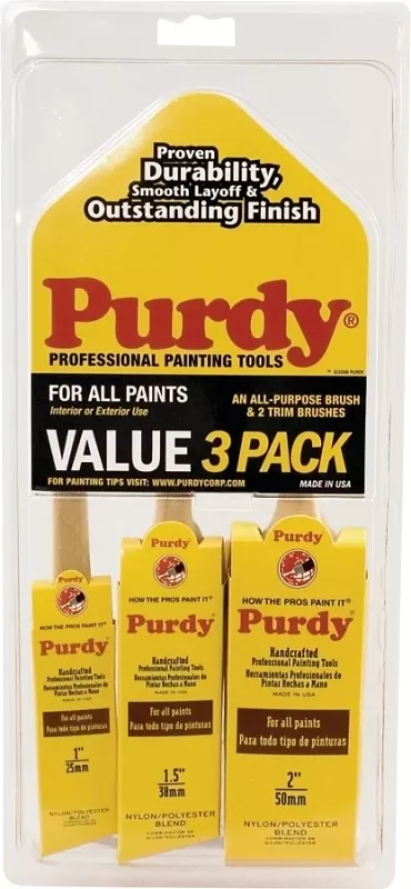 Xl Multi-pack Medium Stiff Assorted Paint Brush Set