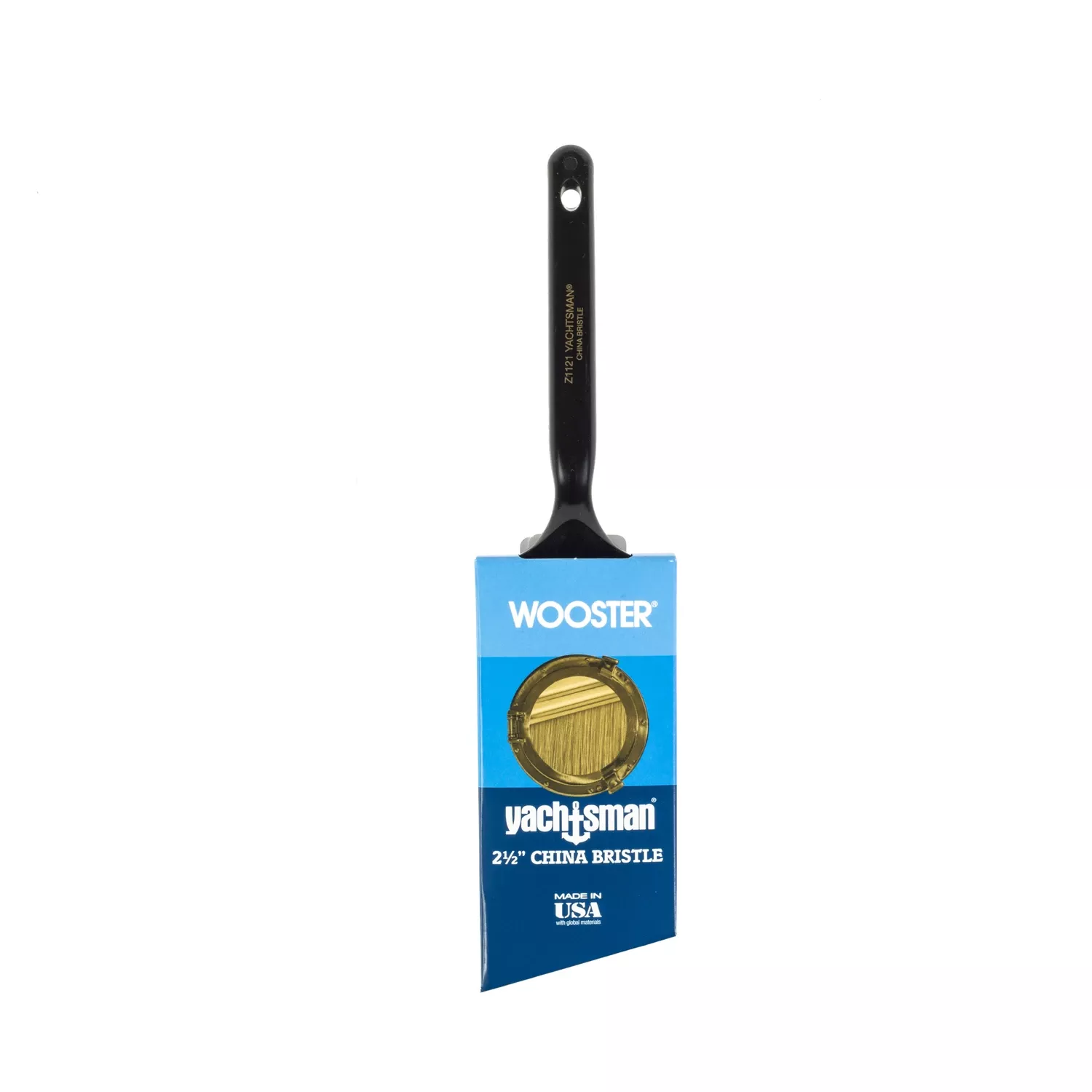 Yachtsman Angle Sash Paint Brush, White China Bristle , 2.5-in.