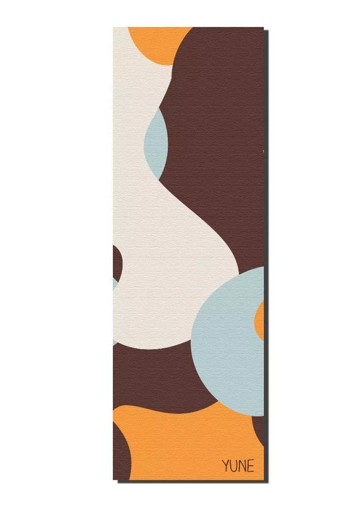 Yune Yoga - Yoga Mat | 6mm Thick | Brown | Non-Slip | Eco Friendly | Harper