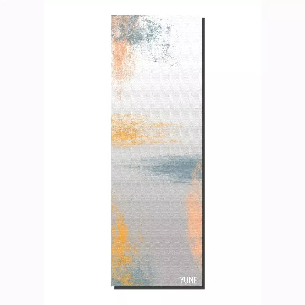Yune Yoga - Yoga Mat | 6mm Thick | Grey | Non-Slip | Eco Friendly | AR18
