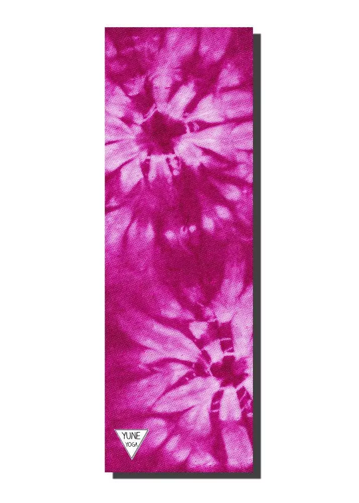 Yune Yoga - Yoga Mat | 6mm Thick | Pink Tie Dye | Non-Slip | Eco Friendly | Elan