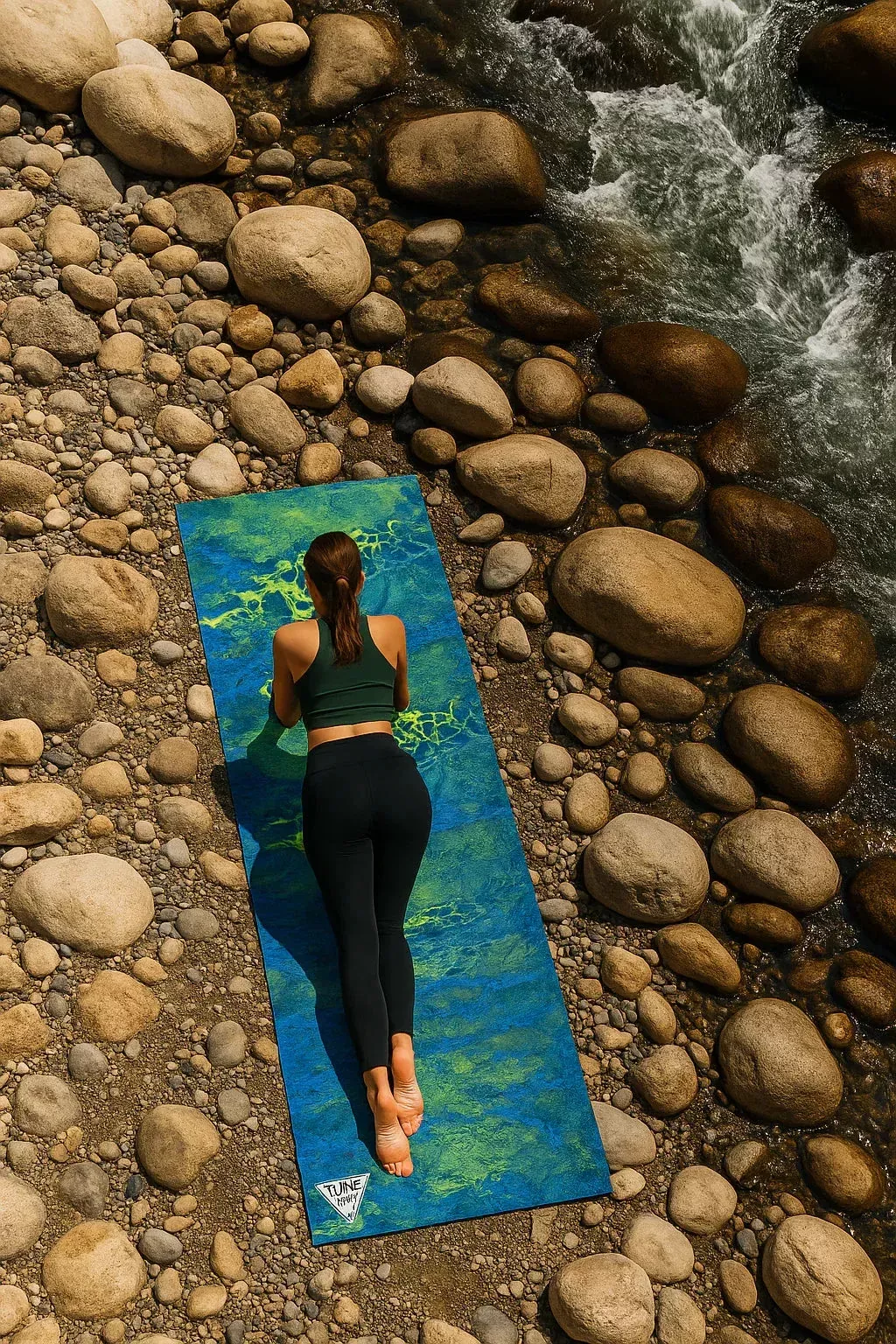 Yune Yoga - Yoga Mat | 6mm Thick | RealTree | Non-Slip | Eco Friendly | Wav3 Pattern