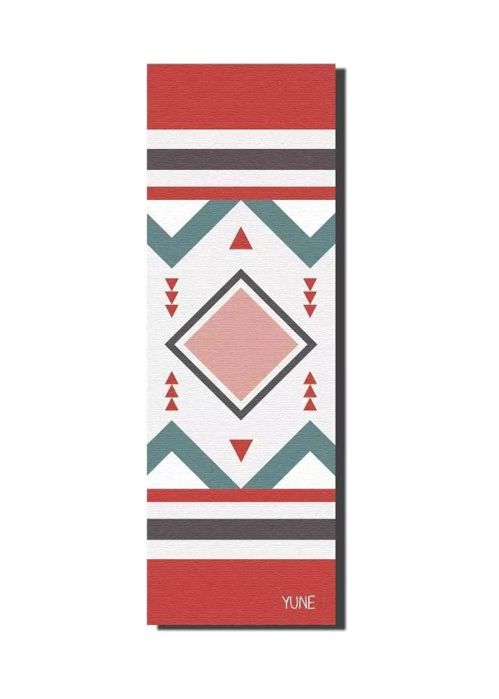Yune Yoga - Yoga Mat | 6mm Thick | Red | Non-Slip | Eco Friendly | Aries