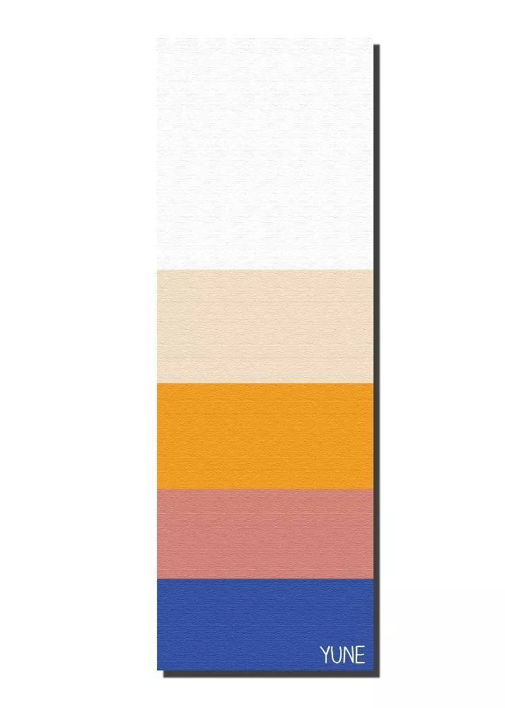 Yune Yoga - Yoga Mat | 6mm Thick | Striped | Non-Slip | Eco Friendly | Bondi