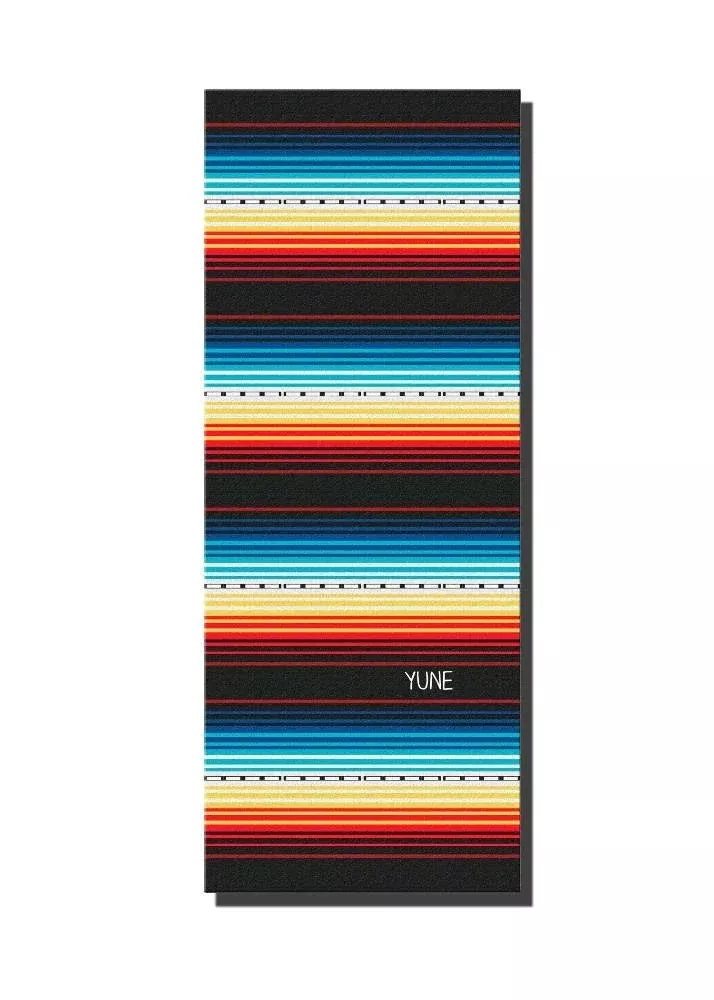 Yune Yoga - Yoga Mat | 6mm Thick | Striped | Non-Slip | Eco Friendly | Devo
