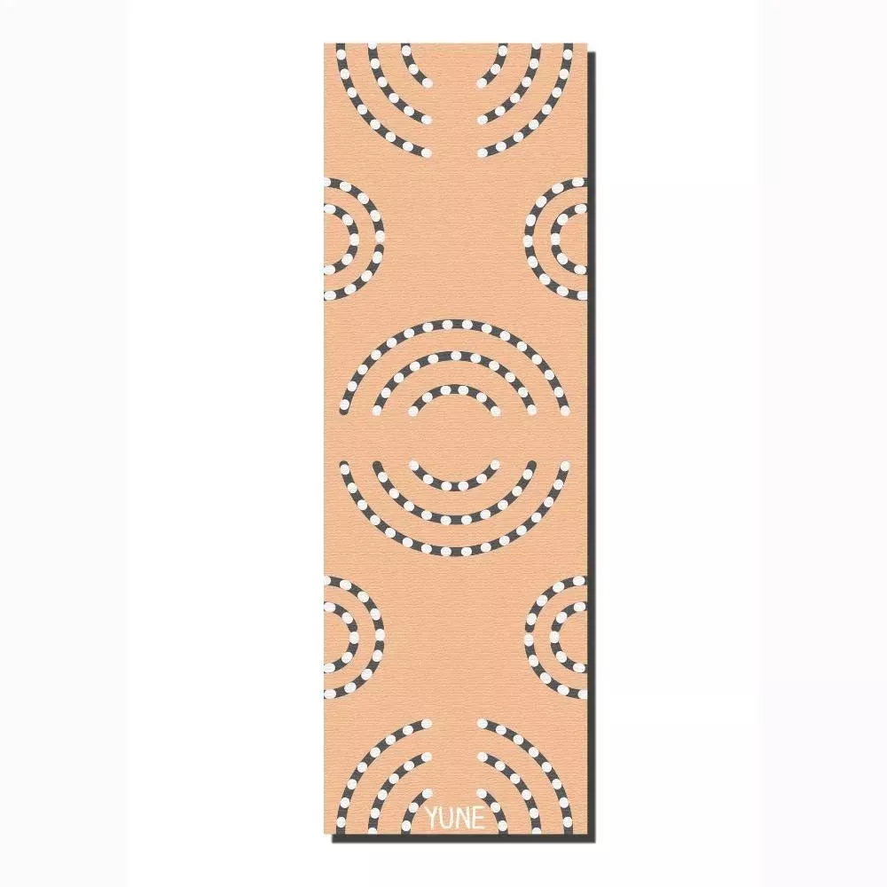 Yune Yoga - Yoga Mat | 6mm Thick | Tan | Non-Slip | Eco Friendly | CE58