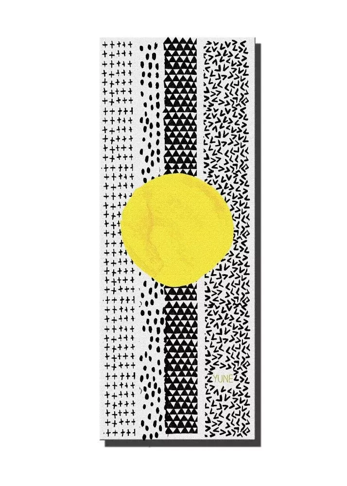 Yune Yoga - Yoga Mat | 6mm Thick | White Black | Non-Slip | Eco Friendly | Jagger
