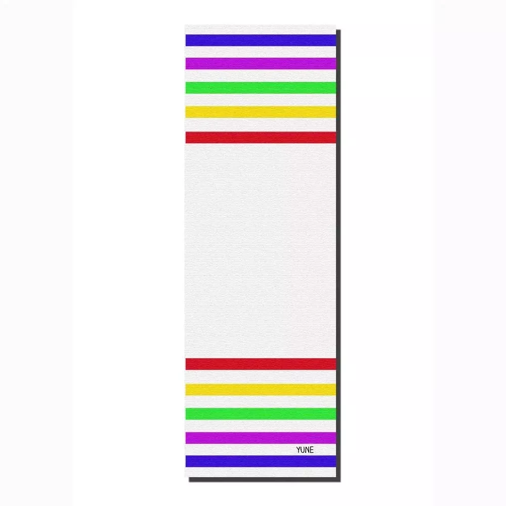 Yune Yoga - Yoga Mat | 6mm Thick | White | Non-Slip | Eco Friendly | DY66