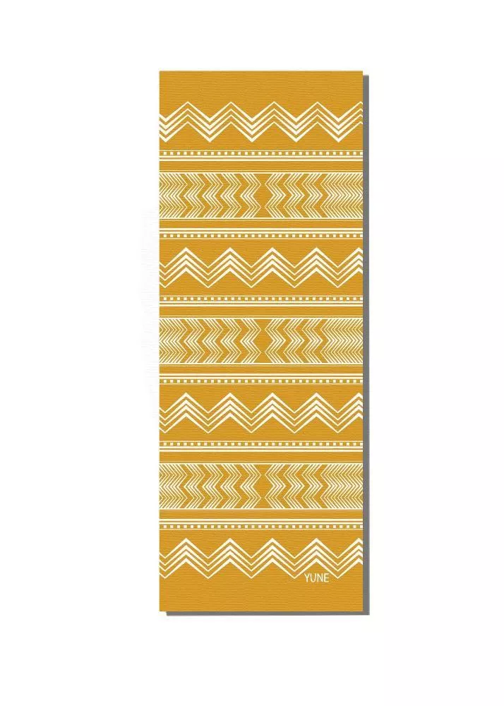 Yune Yoga - Yoga Mat | 6mm Thick | Yellow | Non-Slip | Eco Friendly | Wes.