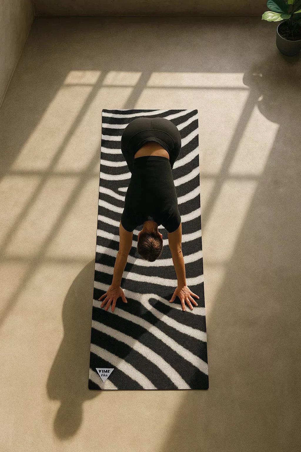 Yune Yoga - Yoga Mat | 6mm Thick | Zebra | Non-Slip | Eco Friendly