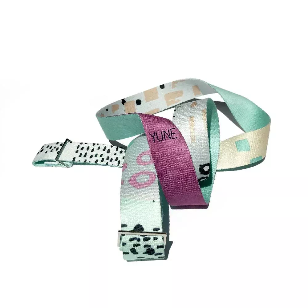 Yune Yoga - Yoga Strap | Stretching Strap | Metal Buckles | Multi Color | The Hemlock