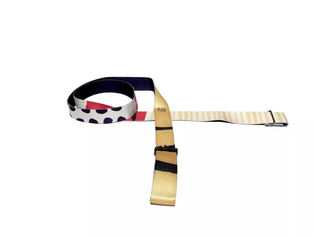 Yune Yoga - Yoga Strap | Stretching Strap | Metal Buckles | Multi Color | The Leo