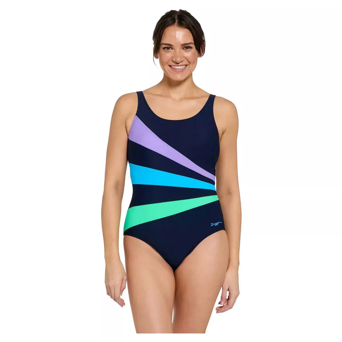 ZoggsWomen's Circus Sandon Adjustable Scoopback One Piece Swimsuit